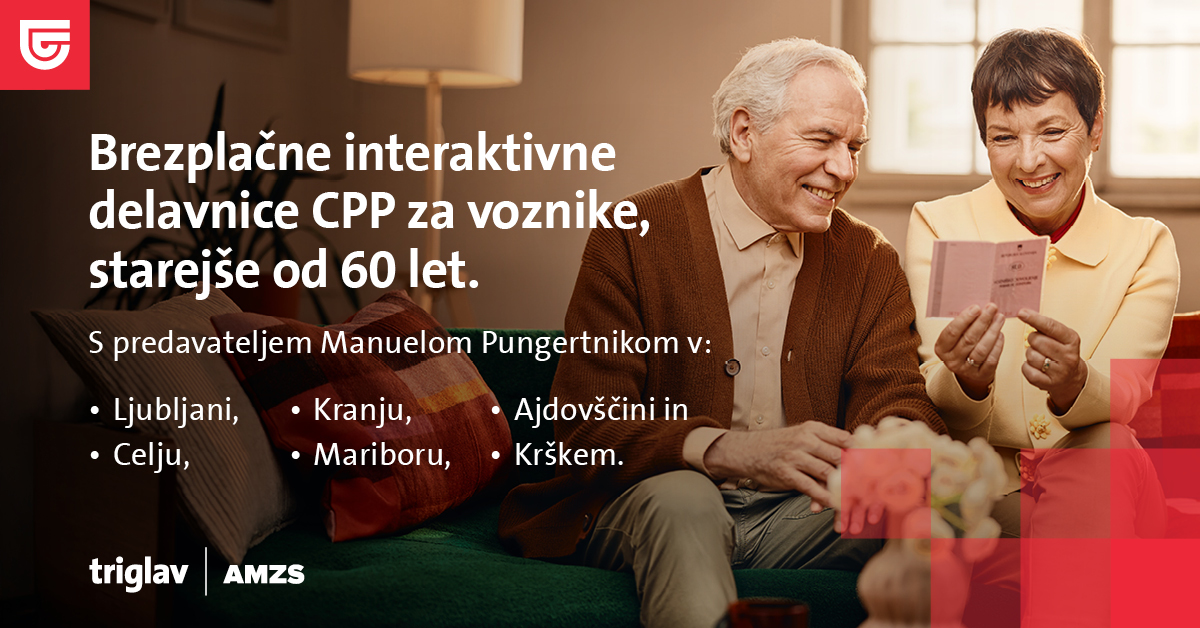 Brezplačne delavnice CPP za voznike, starejše od 60 let